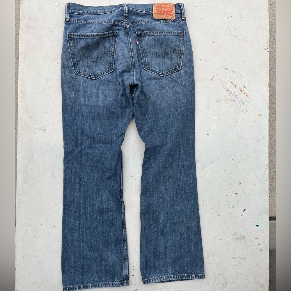 Men’s Levi's 527 Blue Straight‎ Leg Denim 34x30 Relaxed Fit Zipper Iconic Jeans